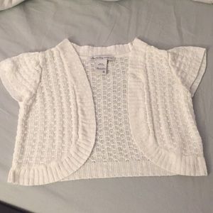 White summer shrug. American Rag. Small